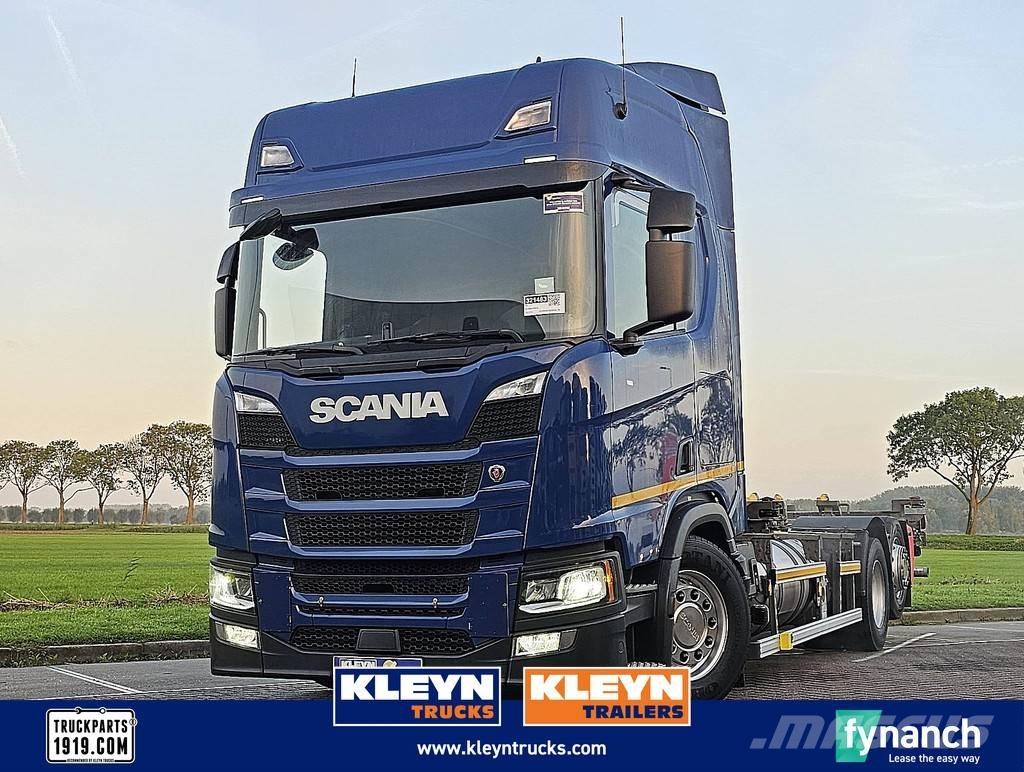 Scania R410 LNG Savivarčiai su kabeliniu keltuvu