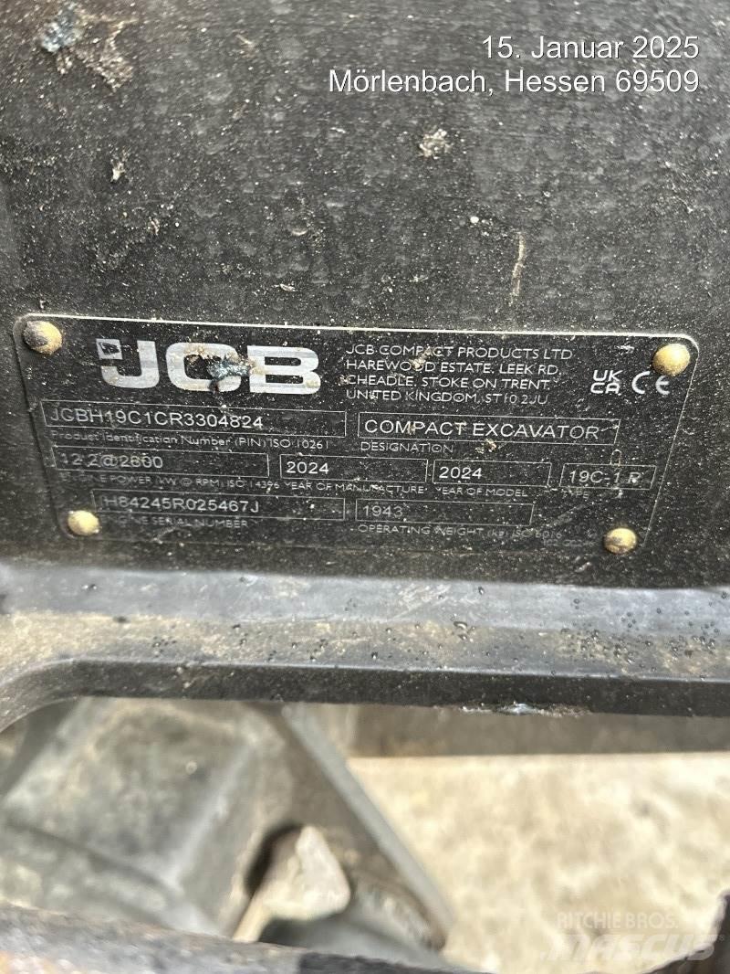 JCB 19C-1 Mini ekskavatoriai < 7 t