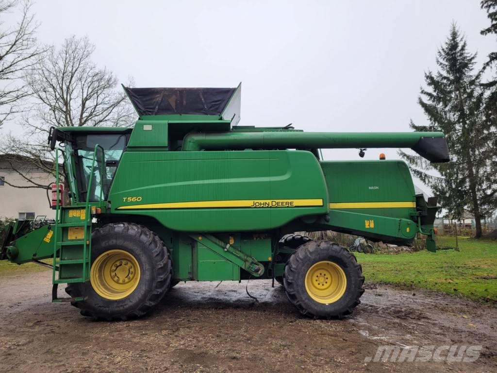 John Deere T 560 Derliaus nuėmimo kombainai