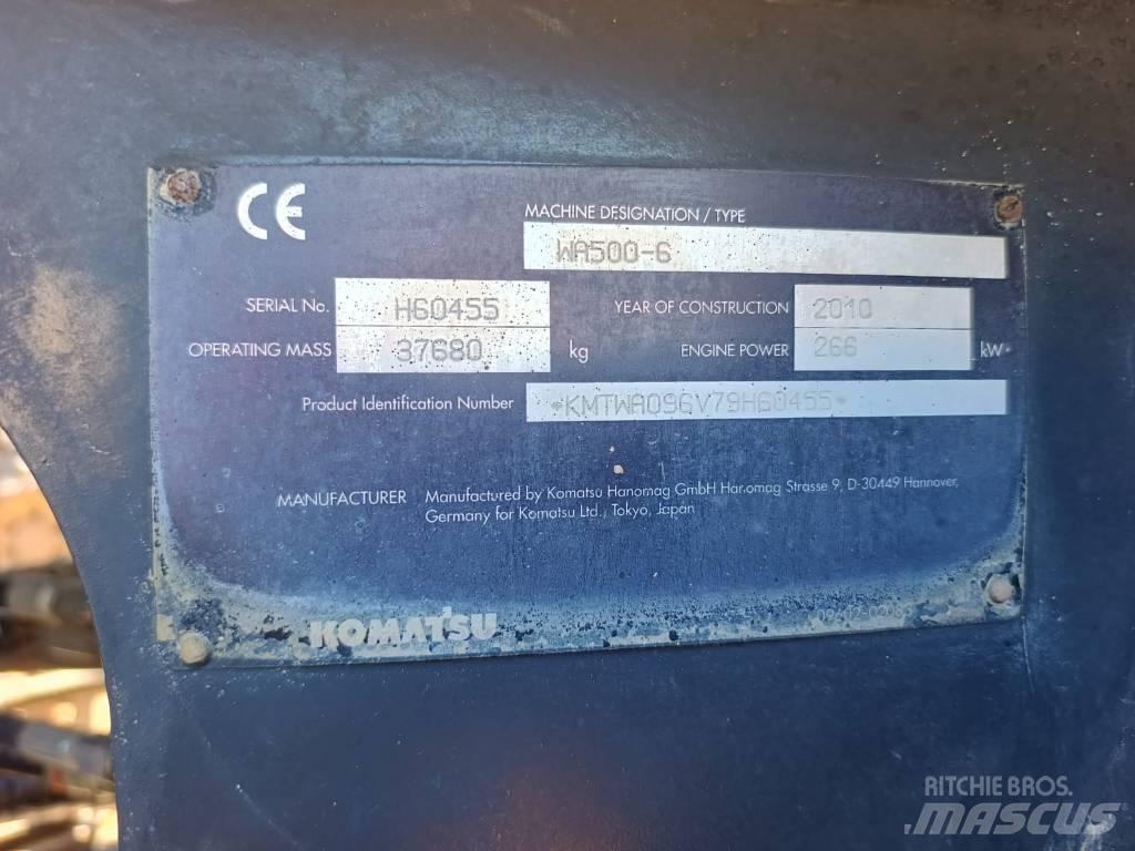 Komatsu WA500-6 Naudoti ratiniai krautuvai