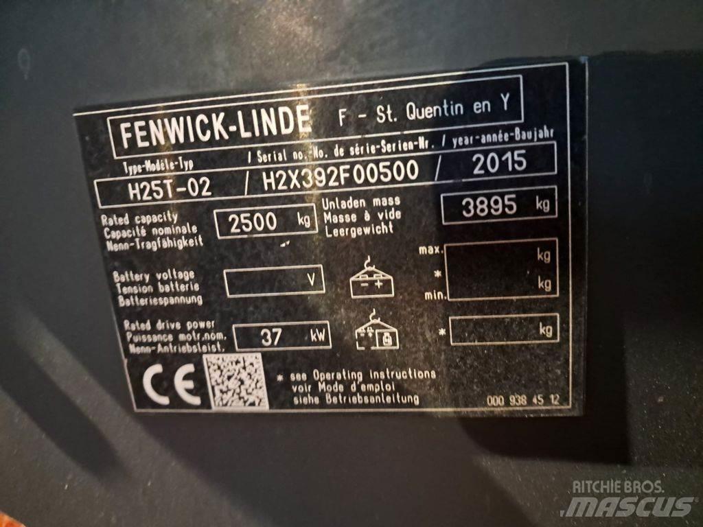 Linde H25T-02 LPG (dujiniai) krautuvai