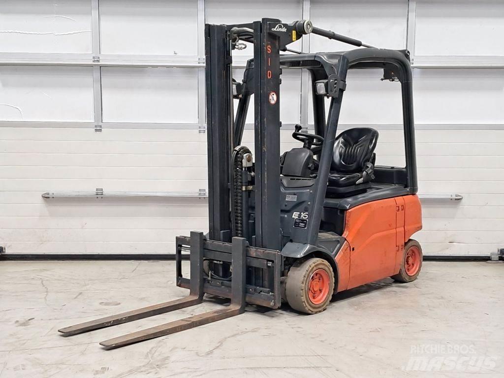 Linde E16P-01 Elektriniai šakiniai krautuvai