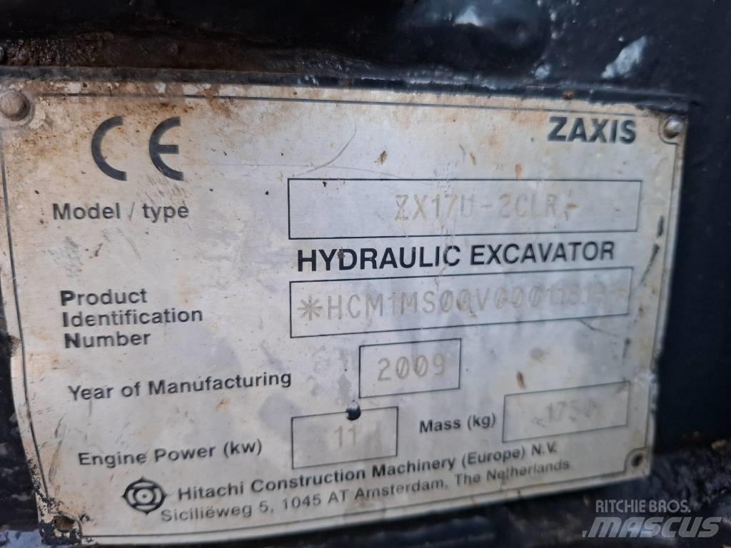 Hitachi ZX17U-2CLR Mini ekskavatoriai < 7 t