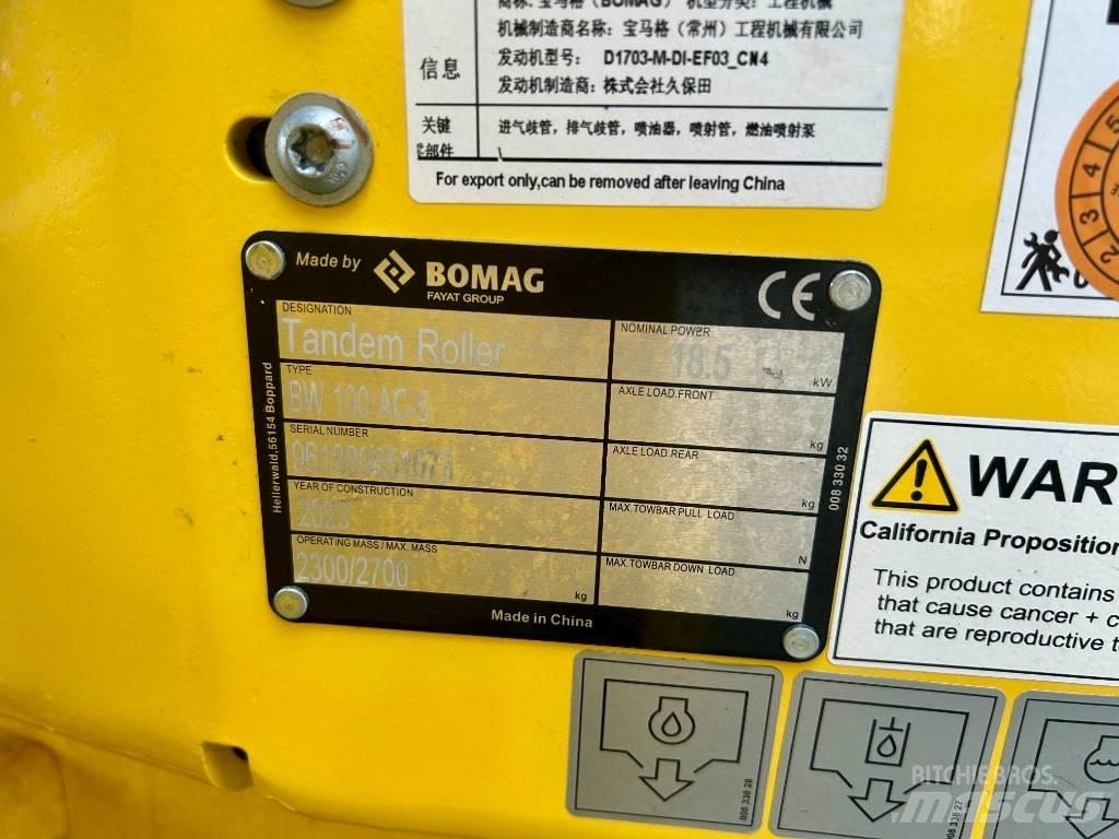 Bomag BW 100 AC-5 Porinių būgnų volai
