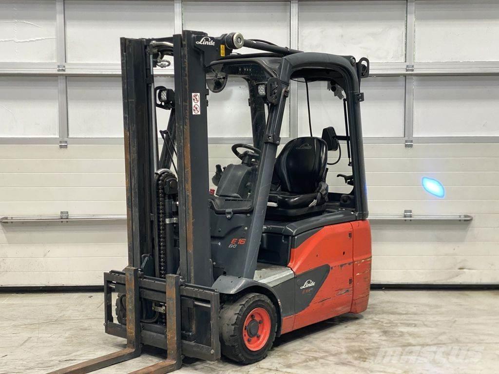 Linde E16C-02 Elektriniai šakiniai krautuvai