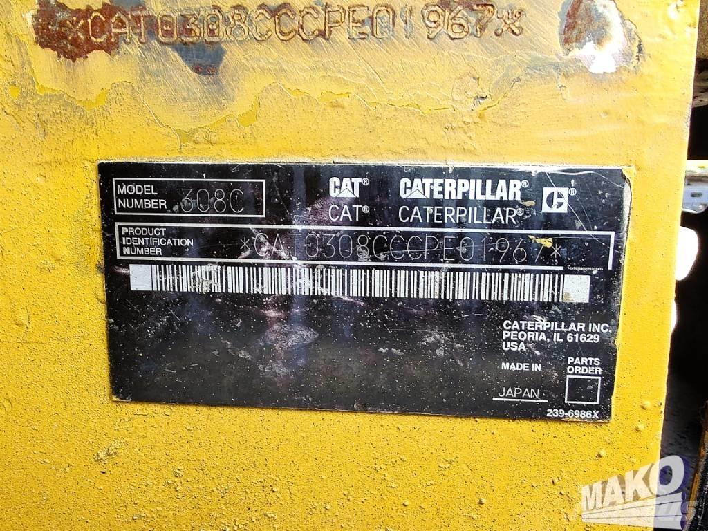 CAT 308 C Vidutinės galios ekskavatoriai 7-12 t