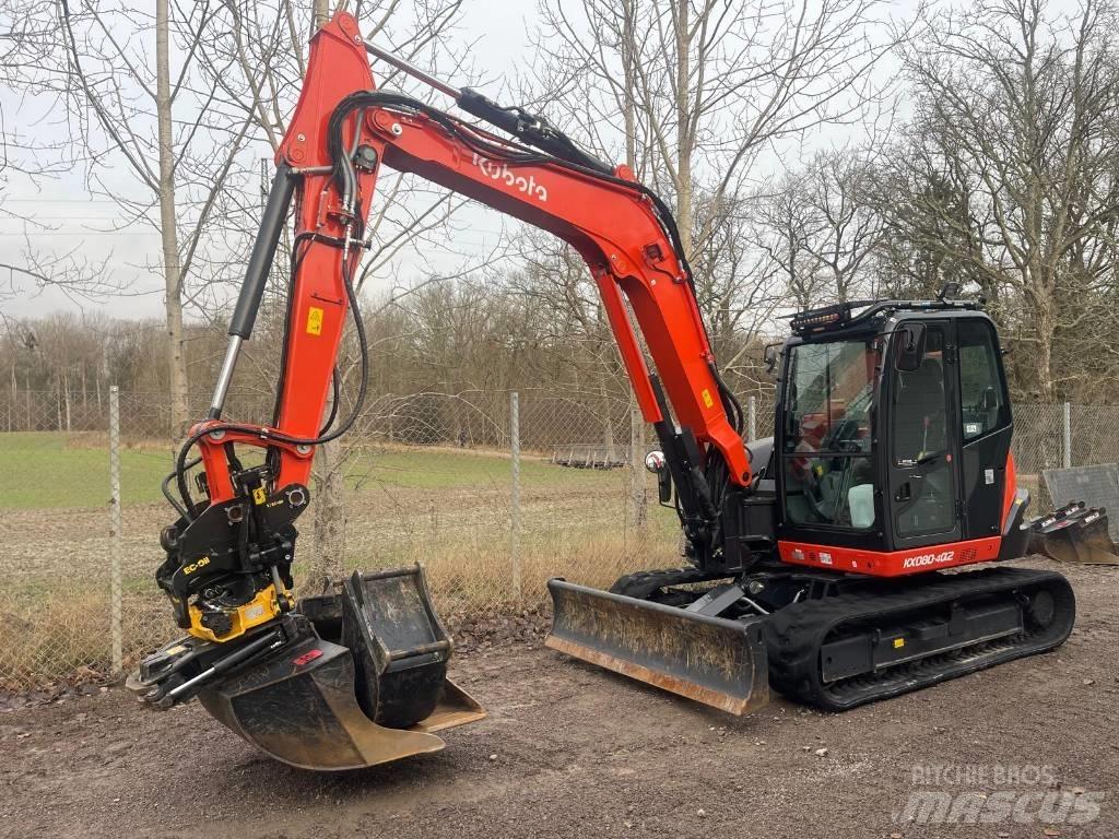Kubota KX 080-4 Vidutinės galios ekskavatoriai 7-12 t