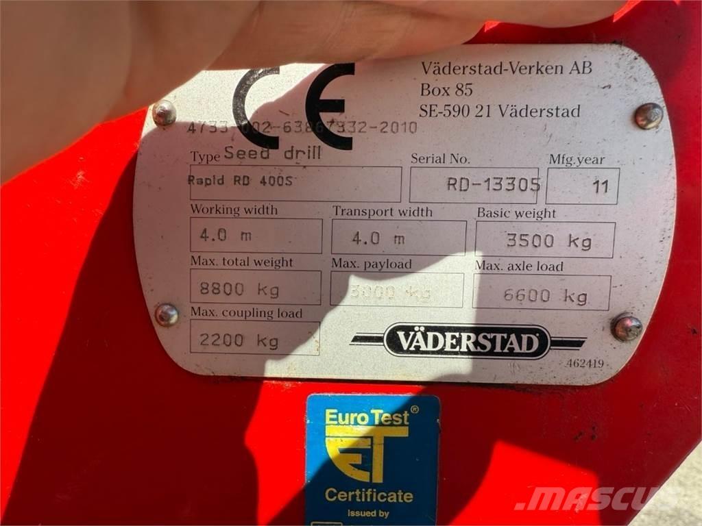 Väderstad RD400S Sėjimo technika