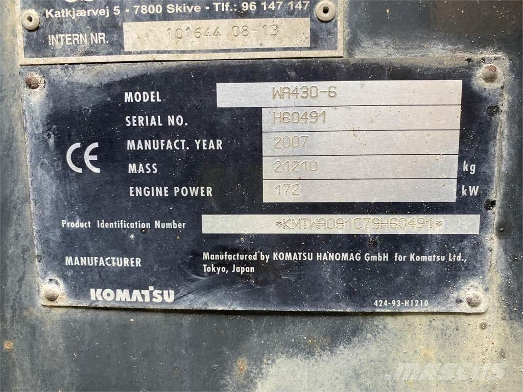 Komatsu WA430-6 Naudoti ratiniai krautuvai