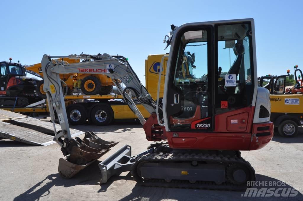 Takeuchi TB 230 Mini ekskavatoriai < 7 t