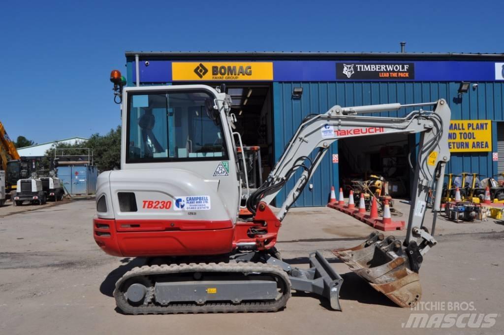Takeuchi TB 230 Mini ekskavatoriai < 7 t