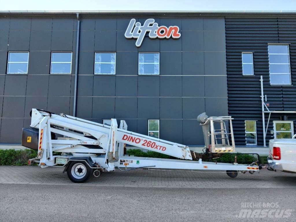 Dino 260 XTD Skylift Ant priekabų montuojamos kėlimo platformos