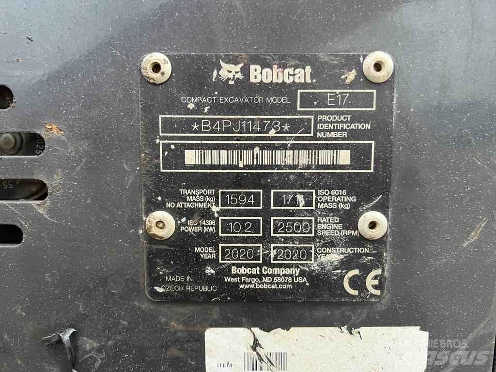 Bobcat E17 Mini ekskavatoriai < 7 t
