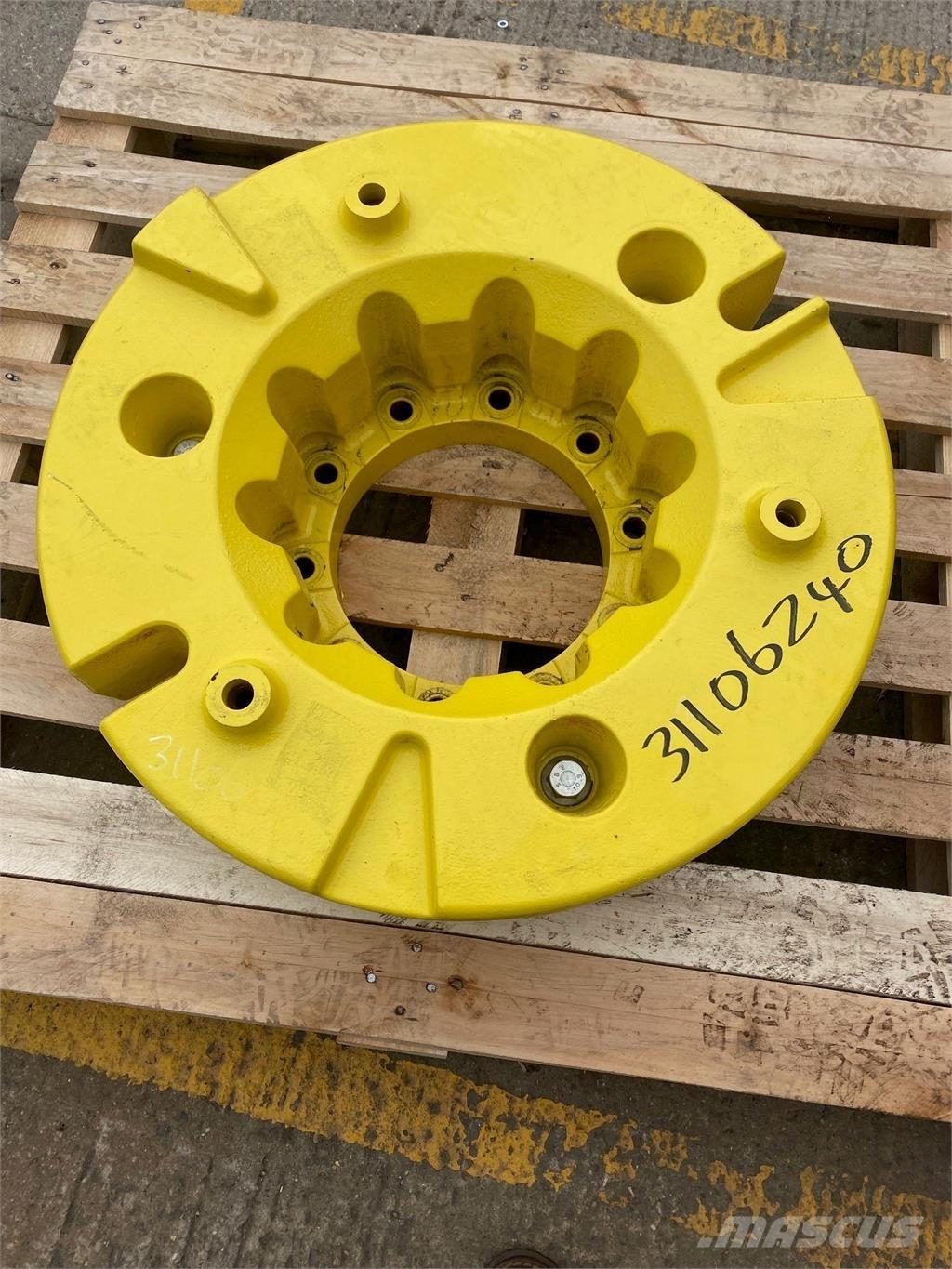 John Deere 600KG Padangos, ratai ir ratlankiai