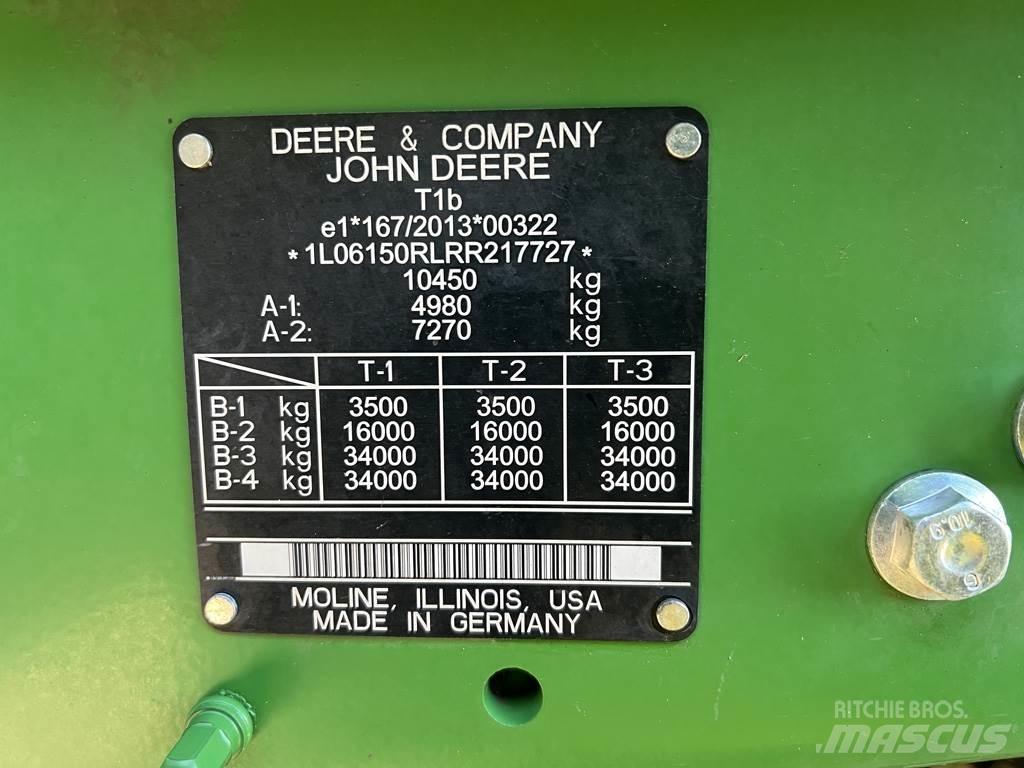 John Deere 6R150 Traktoriai