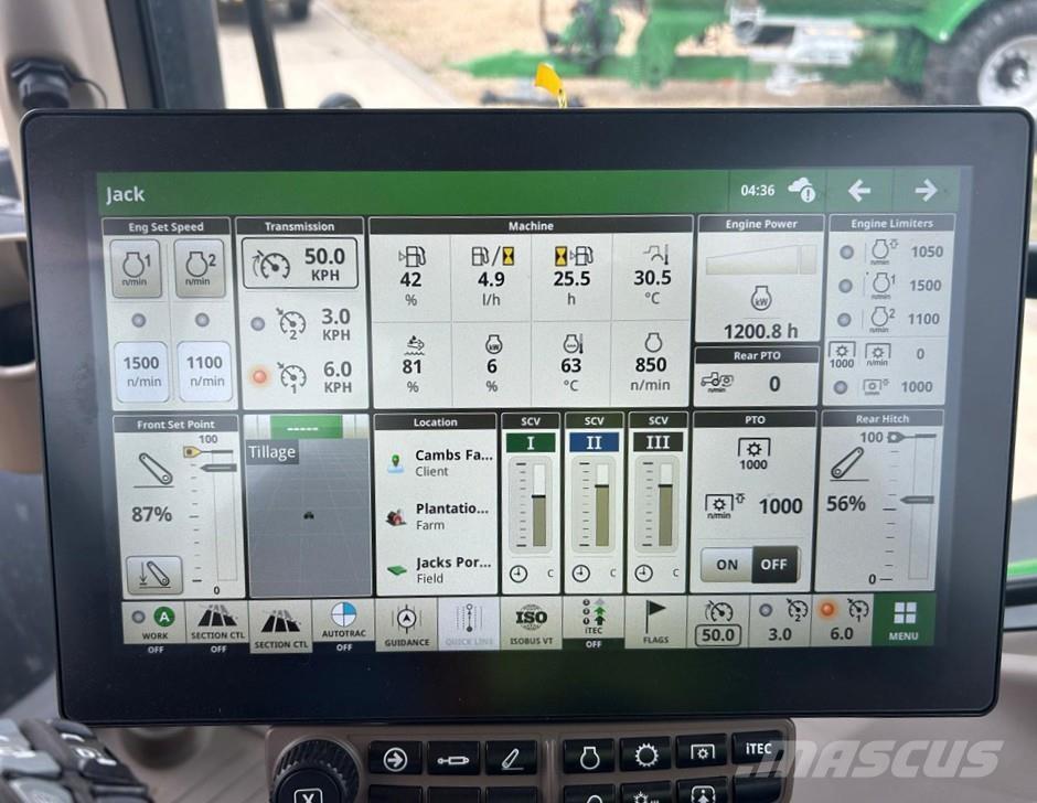 John Deere 6R185 Traktoriai
