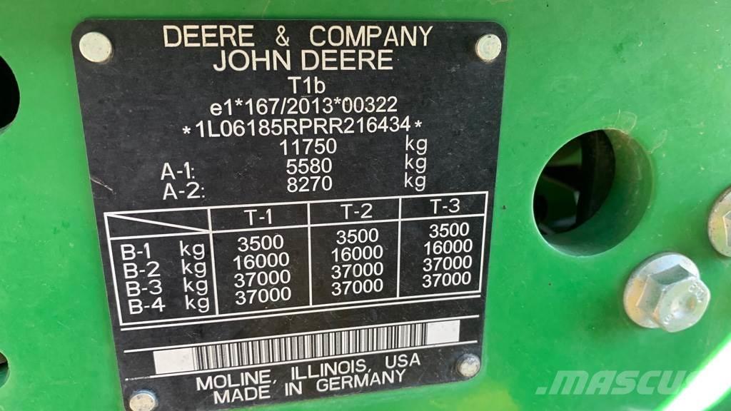 John Deere 6R185 Traktoriai