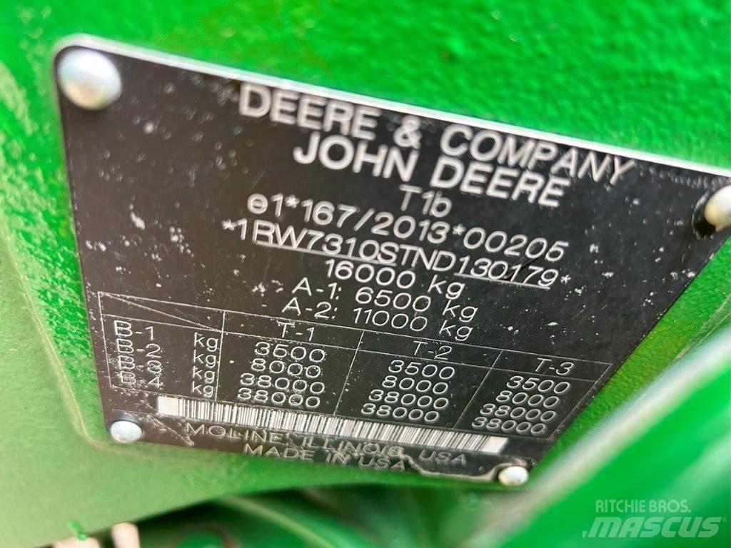 John Deere 7R310 Traktoriai