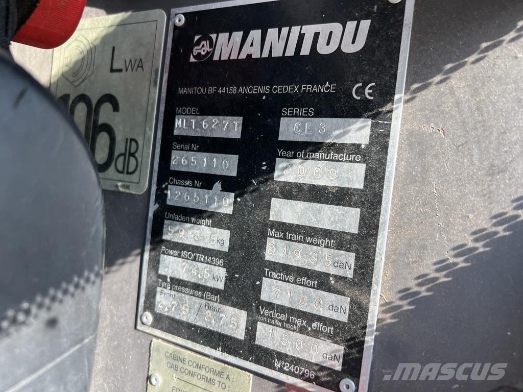 Manitou MLT627 Teleskopiniai krautuvai žemės ūkiui