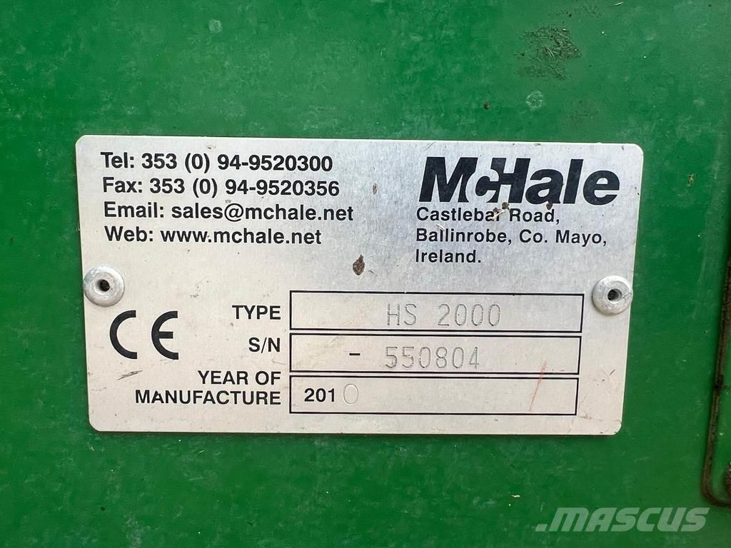 McHale HS2000 Ganyklų šienapjovės / rėžtuvės