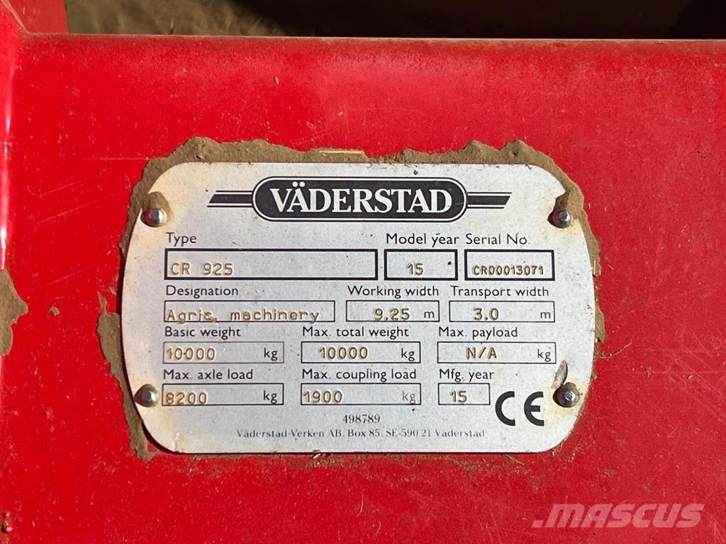 Väderstad CR925 Standartiniai plūgai