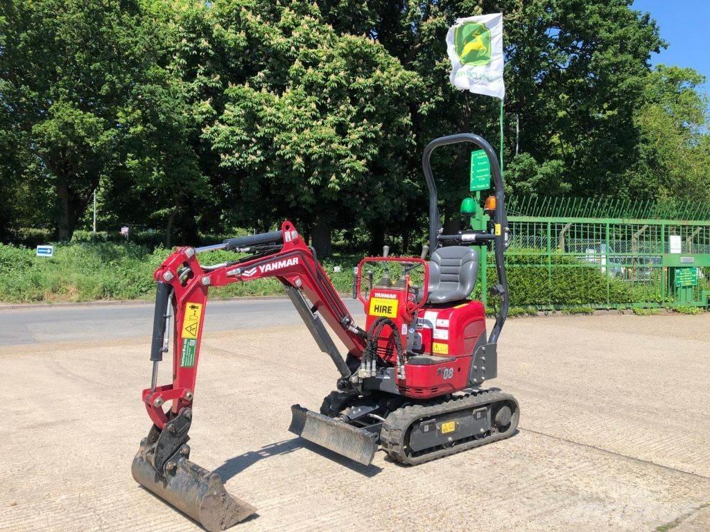 Yanmar SV08-1C Vidutinės galios ekskavatoriai 7-12 t
