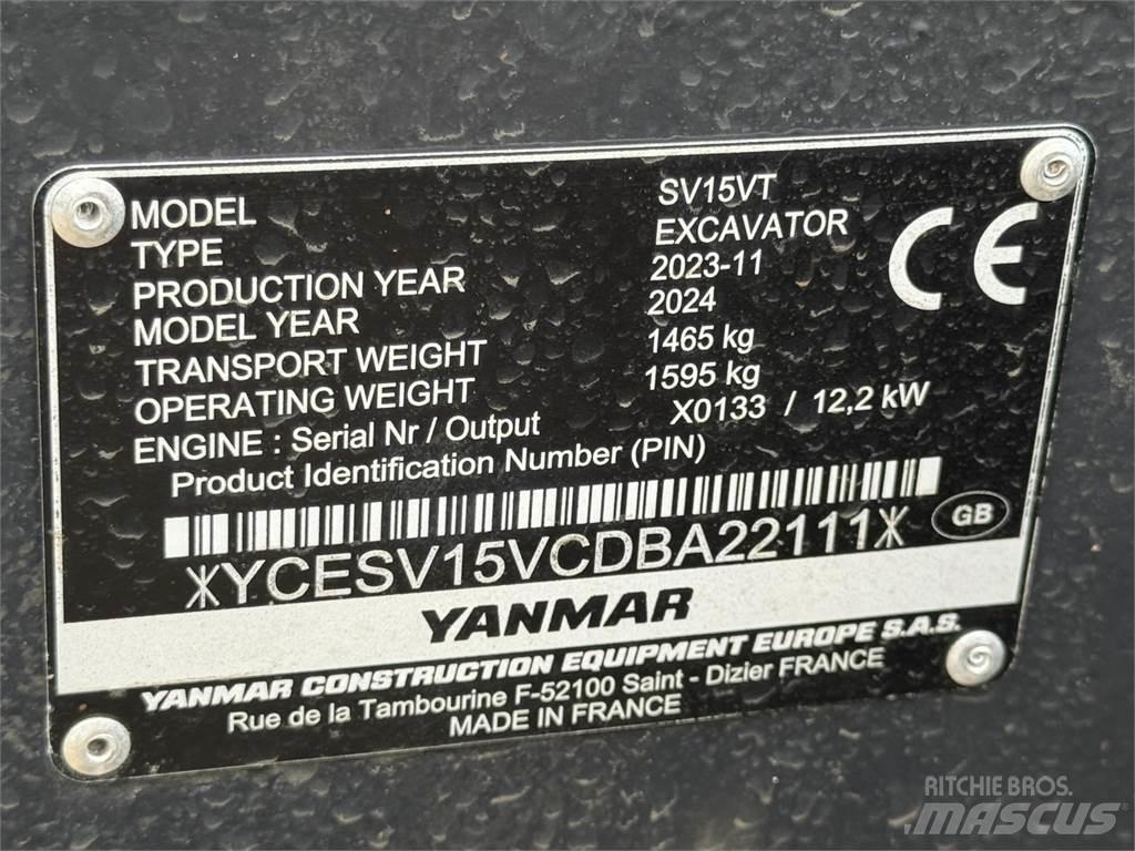 Yanmar SV15VT Vidutinės galios ekskavatoriai 7-12 t
