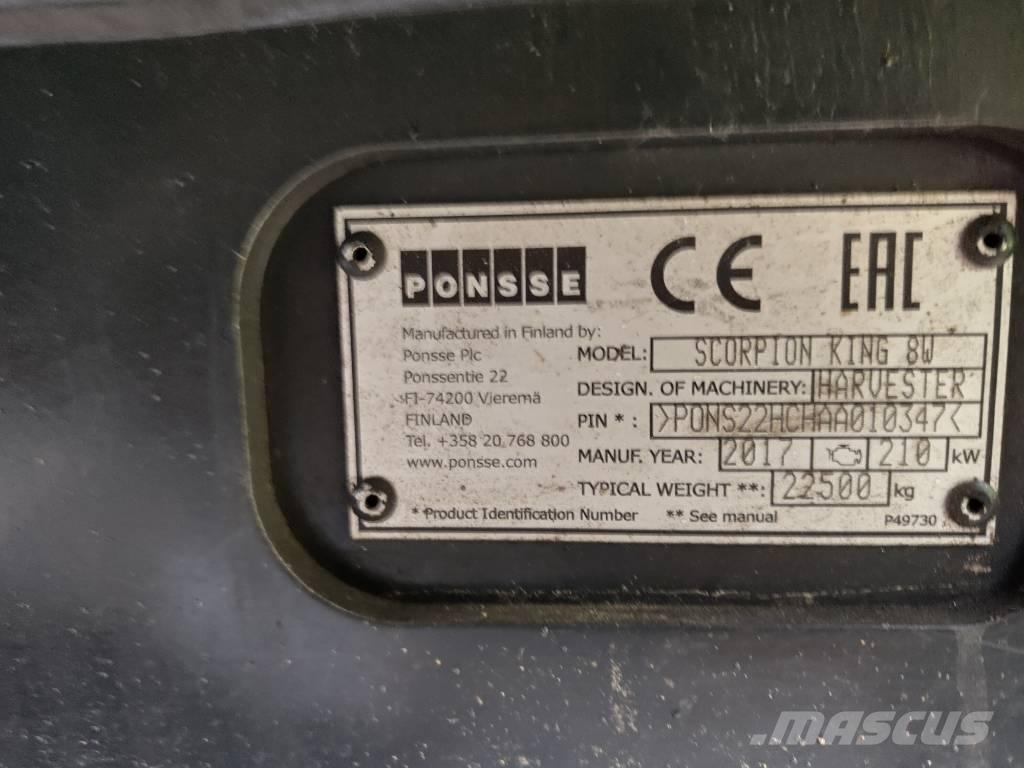 Ponsse Scorpion King Miško technika (Harvesteriai)