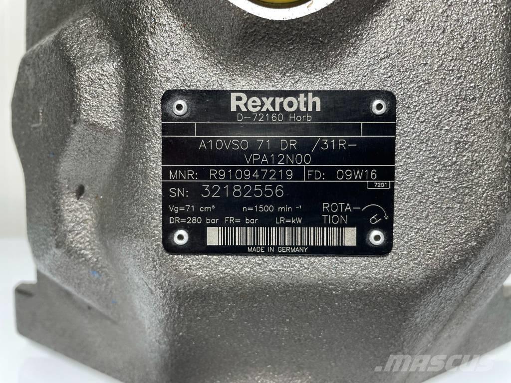 Rexroth A10VSO71DR Hidraulikos įrenginiai