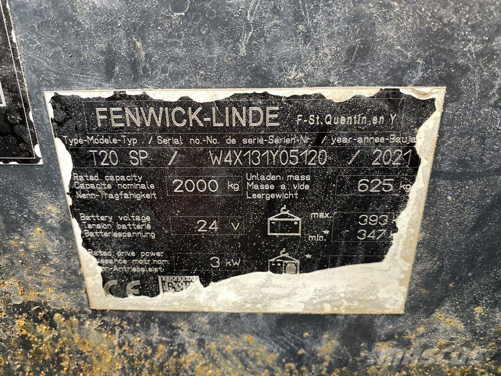 Linde T20SP Žemų aukščių keltuvai su platforma