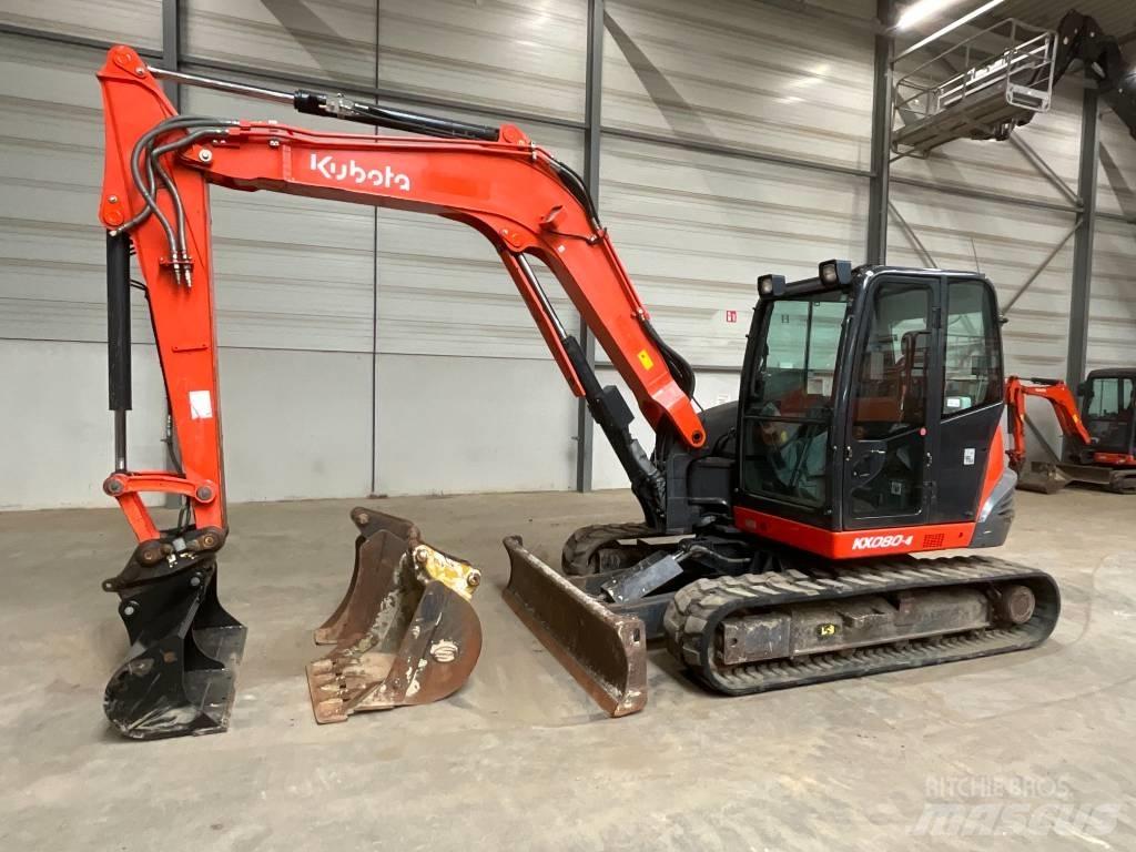 Kubota KX 080-4 Vidutinės galios ekskavatoriai 7-12 t
