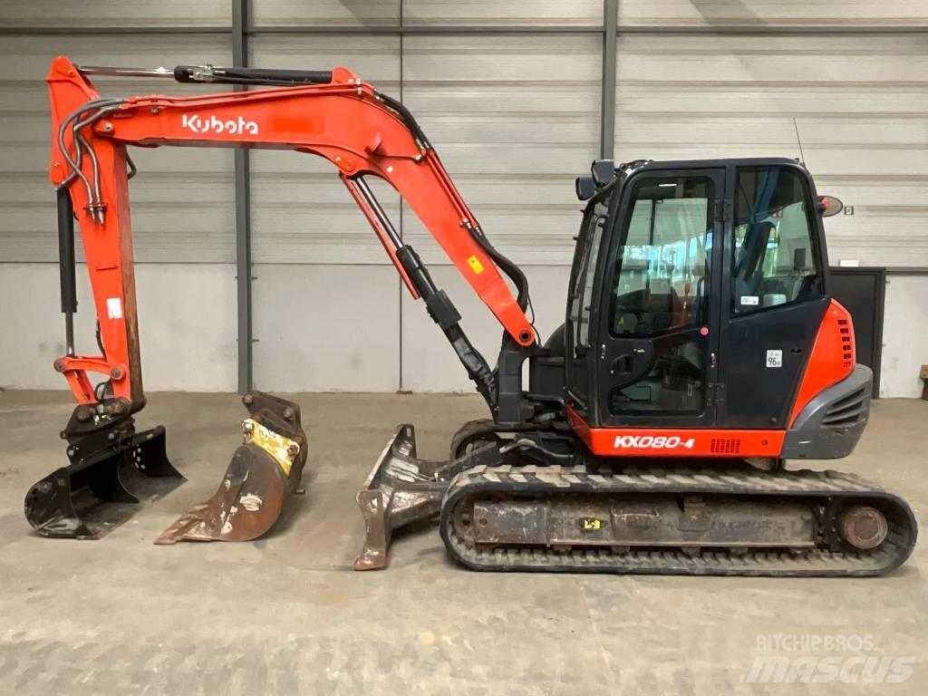 Kubota KX 080-4 Vidutinės galios ekskavatoriai 7-12 t
