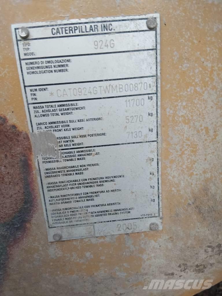 CAT 924 G Naudoti ratiniai krautuvai
