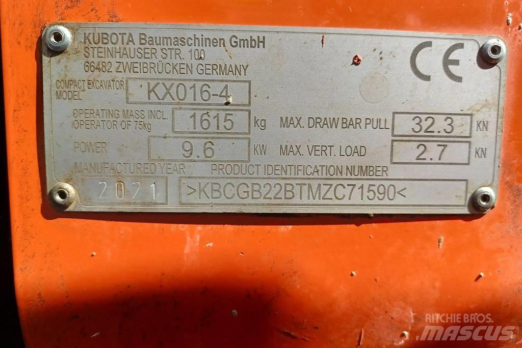 Kubota KX016-4G Mini ekskavatoriai < 7 t