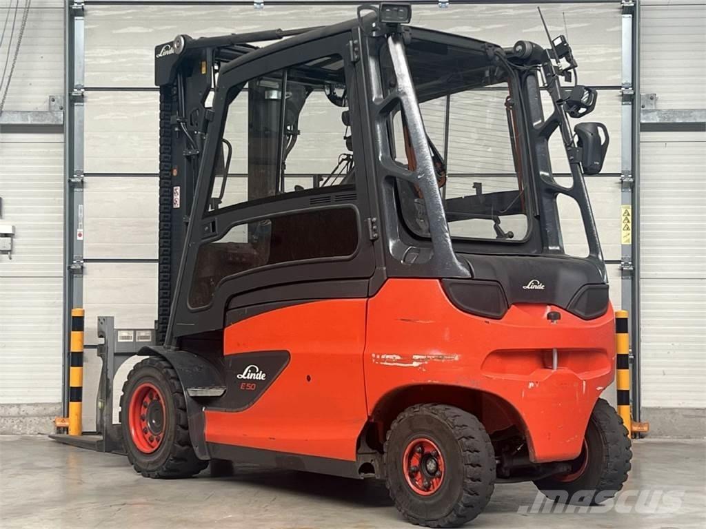 Linde E 50HL-01 Elektriniai šakiniai krautuvai