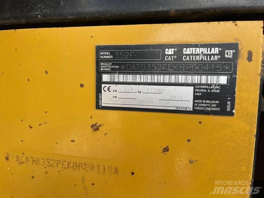 CAT 352FL Vikšriniai ekskavatoriai