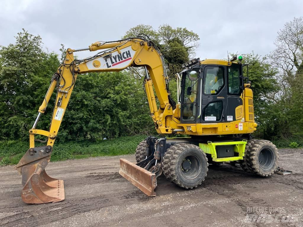 Komatsu PW 118 Ratiniai ekskavatoriai