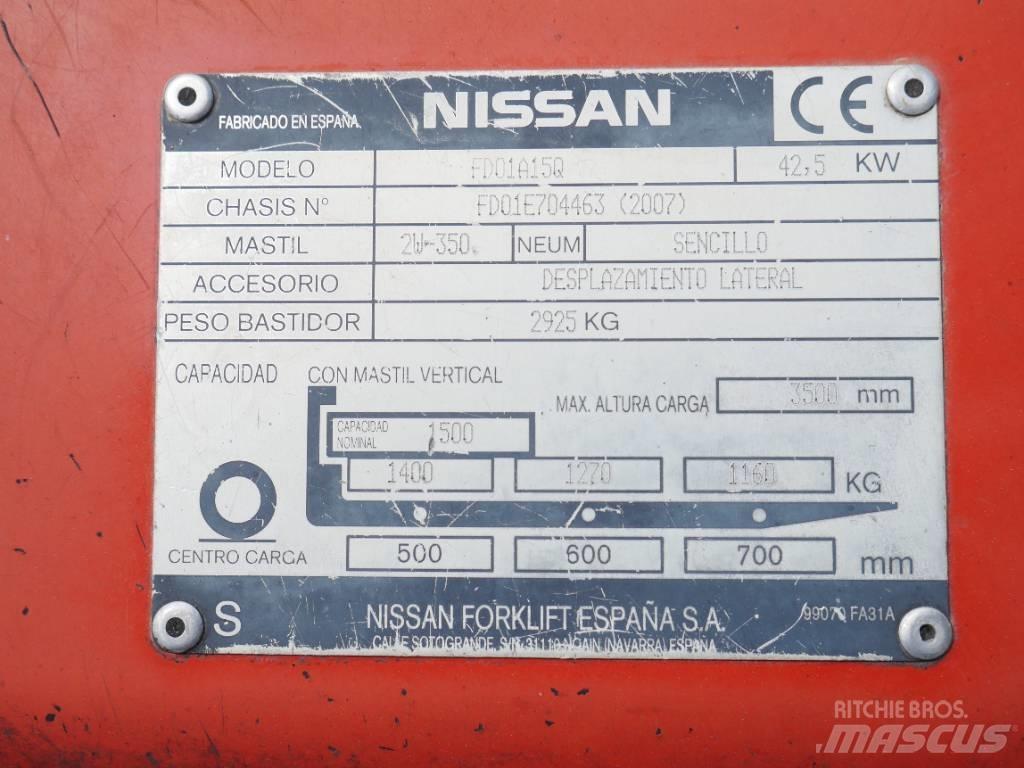 Nissan FD01 A 15 Q Dyzeliniai krautuvai