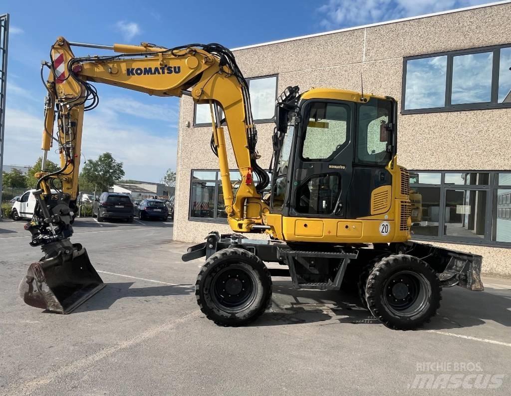 Komatsu PW98MR-10 Ratiniai ekskavatoriai