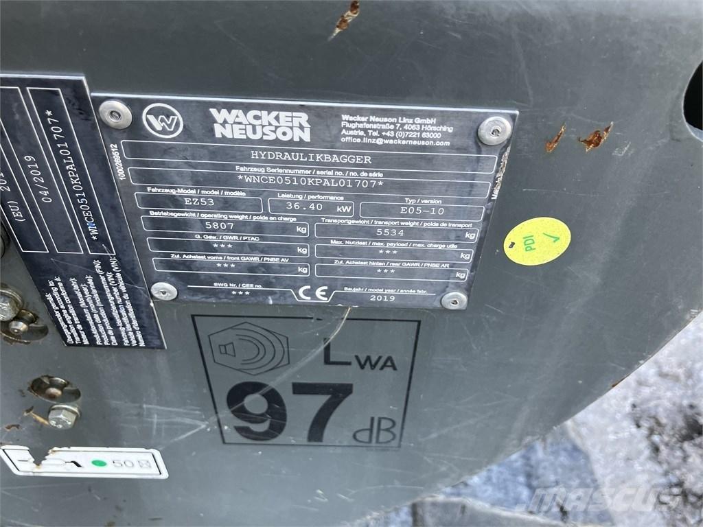 Wacker Neuson EZ 53 Mini ekskavatoriai < 7 t
