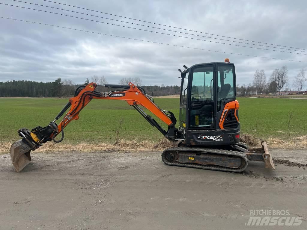 Doosan DX27 Mini ekskavatoriai < 7 t