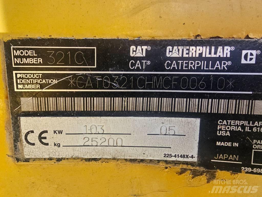 CAT 321C Vikšriniai ekskavatoriai