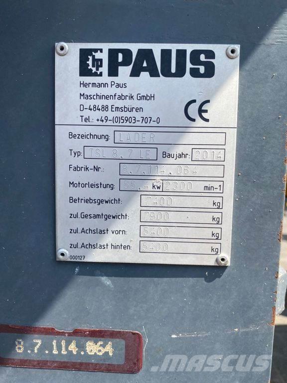 Paus TSL8.7 Naudoti ratiniai krautuvai