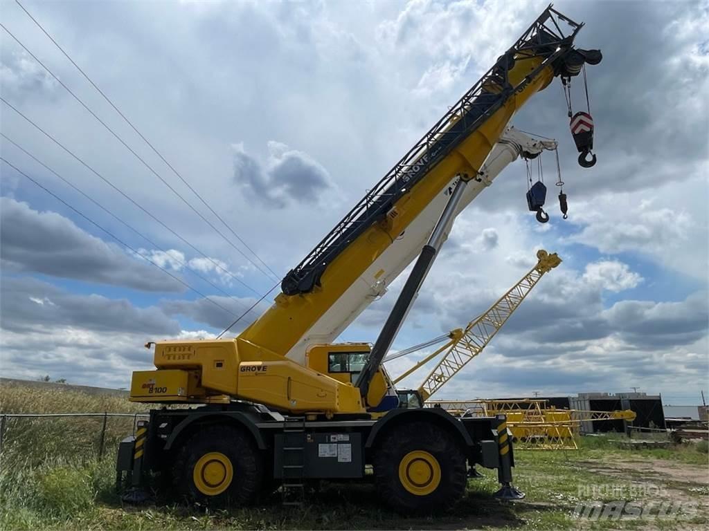 Grove GRT8100 Neapdoroto reljefo kranai