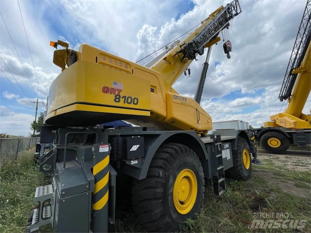 Grove GRT8100 Neapdoroto reljefo kranai