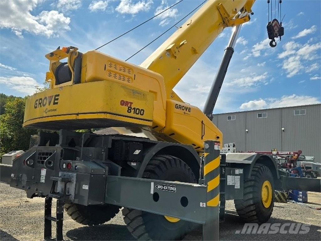 Grove GRT8100 Neapdoroto reljefo kranai