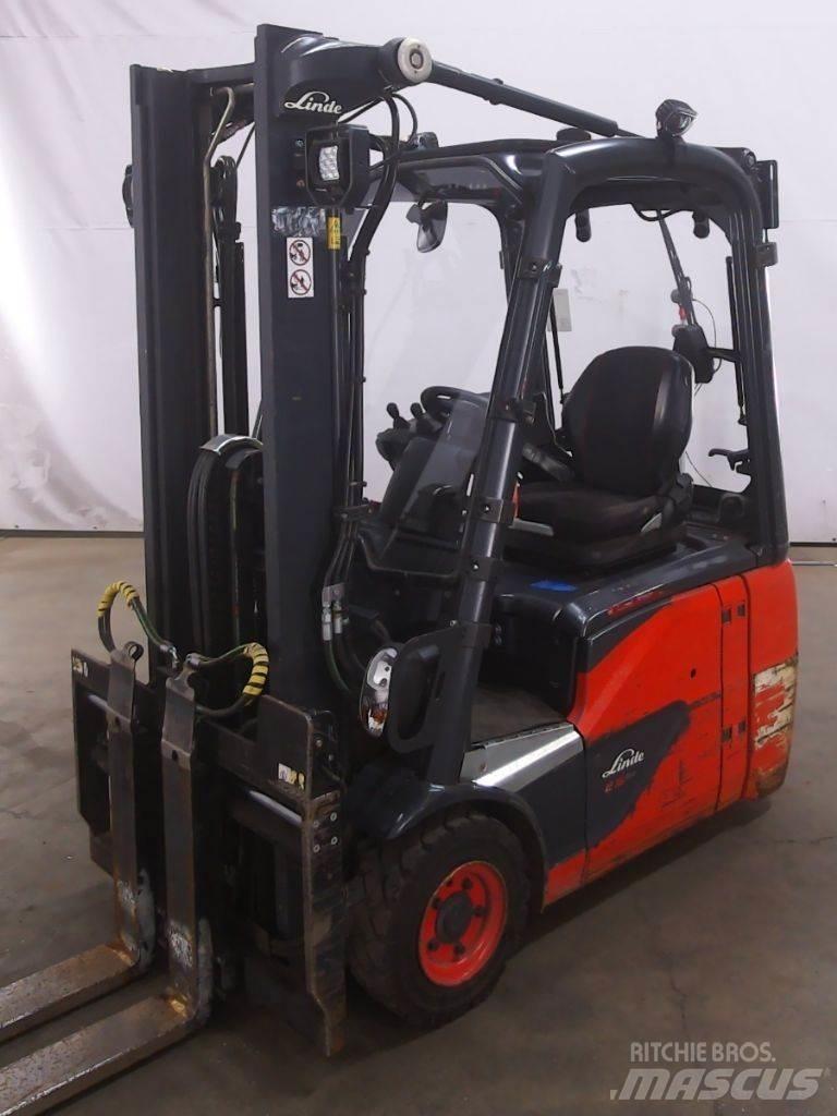 Linde E16C-02 Elektriniai šakiniai krautuvai