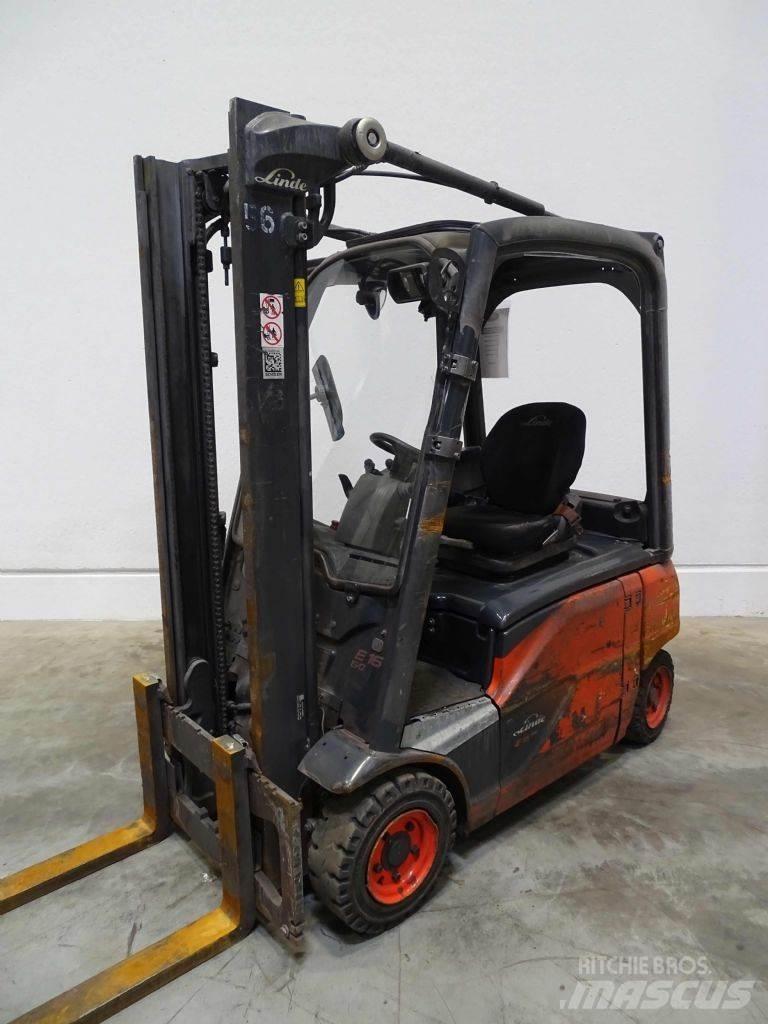 Linde E16P-02 Elektriniai šakiniai krautuvai