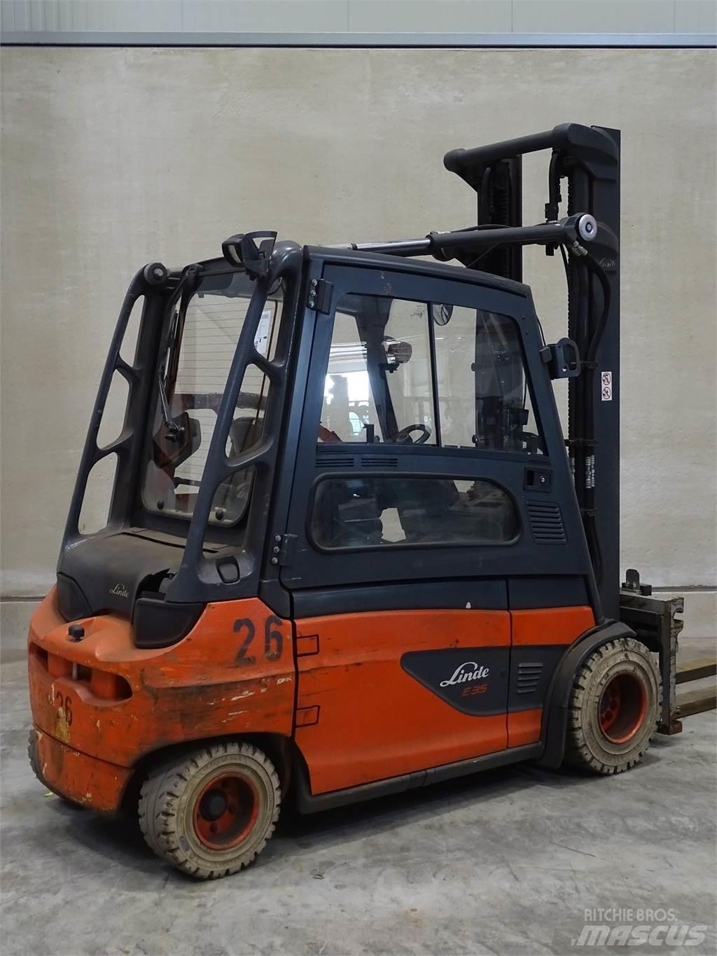 Linde E35L Elektriniai šakiniai krautuvai