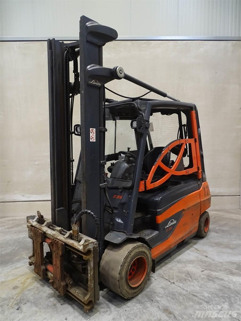 Linde E35L-01 Elektriniai šakiniai krautuvai